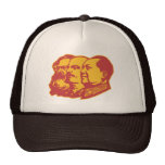Portrait de Marx Lénine Mao Casquettes