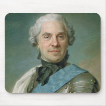Portrait de Maurice Comte de Saxe Tapis De Souris