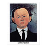 Portrait de mécanique par Amedeo Modigliani Cartes Postales