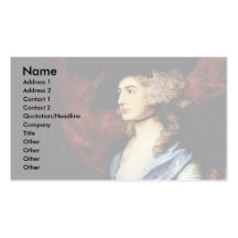 Portrait de Mme Sarah Siddons par Gainsborough Tho Modèle De Carte De Visite