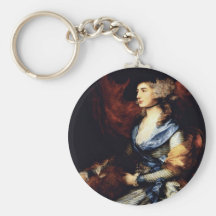 Portrait de Mme Sarah Siddons par Gainsborough Tho Porte-clé