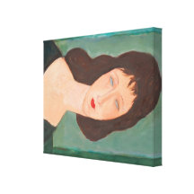 Portrait de Modigliani Amedeo Toiles Tendues Sur Châssis