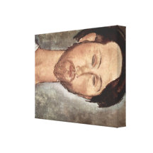 Portrait de Modigliani Amedeo Toiles Tendues Sur Châssis