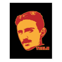 Portrait de Nikola Tesla cartes postales