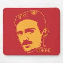 Portrait de Nikola Tesla tapis de souris