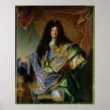 Portrait de Philippe de Courcillon Marquis Affiche