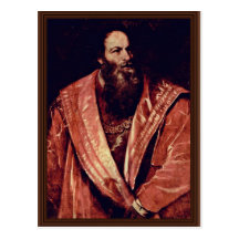 Portrait de Pietro Aretino. Par Tizian Cartes Postales