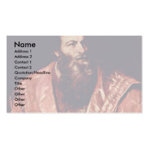 Portrait de Pietro Aretino. Par Tizian Cartes De Visite Personnelles