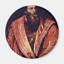 Portrait de Pietro Aretino. Par Tizian Magnets Pour Réfrigérateur