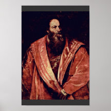 Portrait de Pietro Aretino. Par Tizian Posters