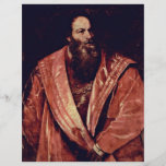 Portrait de Pietro Aretino. Par Tizian Tract Personnalisé