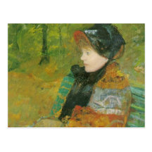 Portrait de profil de Lydia Cassatt, Mary Cassatt Cartes Postales