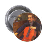 Portrait de Schneklud de joueur, Gauguin, art vint Badges Avec Agrafe