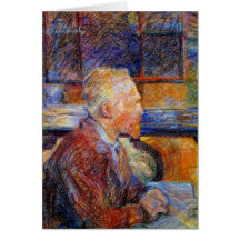 Portrait de Vincent van Gogh Carte De Vœux