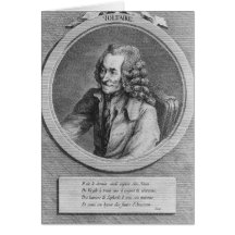 Portrait de Voltaire, d'un dessin Cartes