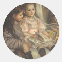 Portrait des enfants, impressionisme de cru de Ren Adhésifs
