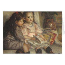 Portrait des enfants, impressionisme de cru de Ren Carte De Vœux