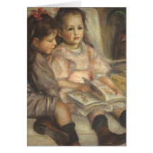 Portrait des enfants, impressionisme de cru de Ren Carte De Vœux