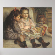 Portrait des enfants, impressionisme de cru de Ren Poster