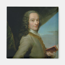 Portrait du jeune Voltaire Magnets Pour Réfrigérateur
