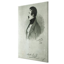 Portrait du napoléon III en tant que jeune homme,  Toile Tendue