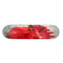 Portrait d'un coq skateboard customisable