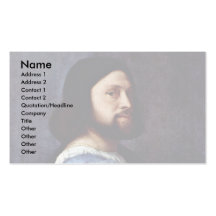 Portrait d'un homme (L'Ariosto) par Tizian Cartes De Visite Professionnelles