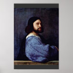 Portrait d'un homme (L'Ariosto) par Tizian Posters