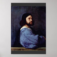 Portrait d'un homme (L'Ariosto) par Tizian Posters