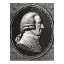 Portrait d'un médaillon d'Adam Smith Carte Postale