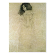 Portrait d'une jeune femme, 1896-97 carte postale