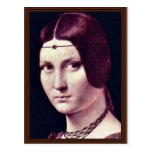 Portrait d'une jeune femme (belle Ferronière de La Carte Postale