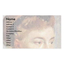 Portrait d'une jeune femme par Edgar Degas Modèle De Carte De Visite