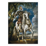 Portrait équestre du duc de Lerma Rubens Carte De Vœux