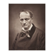 Portrait Étienne Carjat de Charles Pierre Baudelai Toiles Tendues