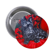 Portrait Haggis de Terrier d'écossais Badge Avec Épingle
