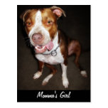 Portrait idiot de Pitbull Cartes Postales