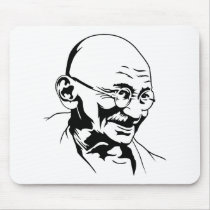 Portrait Mousepad de Mahatma Gandhi tapis de souris