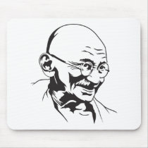 Portrait Mousepad de Mahatma Gandhi tapis de souris