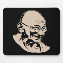 Portrait Mousepad de Mahatma Gandhi tapis de souris