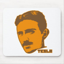 Portrait Mousepad de Nikola Tesla Tapis De Souris