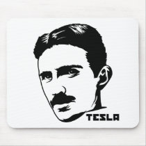 Portrait Mousepad de Nikola Tesla tapis de souris