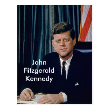 Portrait officiel de JFK de public domain Carte Postale