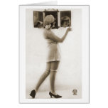 Portraits antiques vintages de photo d'aileron cartes de vœux