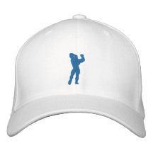 Pose du culturisme des hommes casquettes brodées