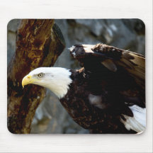 Pose Mousepad d'Eagle chauve Tapis De Souris