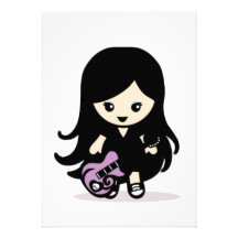 Post doll invitations