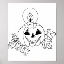 Poster � colorier pour Halloween -