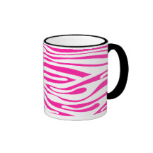 Poster de animal de motif de rayure de zèbre de ro tasses à café