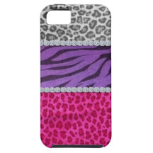Poster de animal Girly de diamant Coque Case-Mate iPhone 5